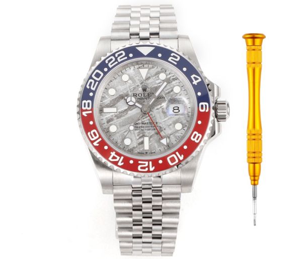 C Factory ROLEX GMT 904L Steel 3186/3285 Movement 40MM Grey Watch